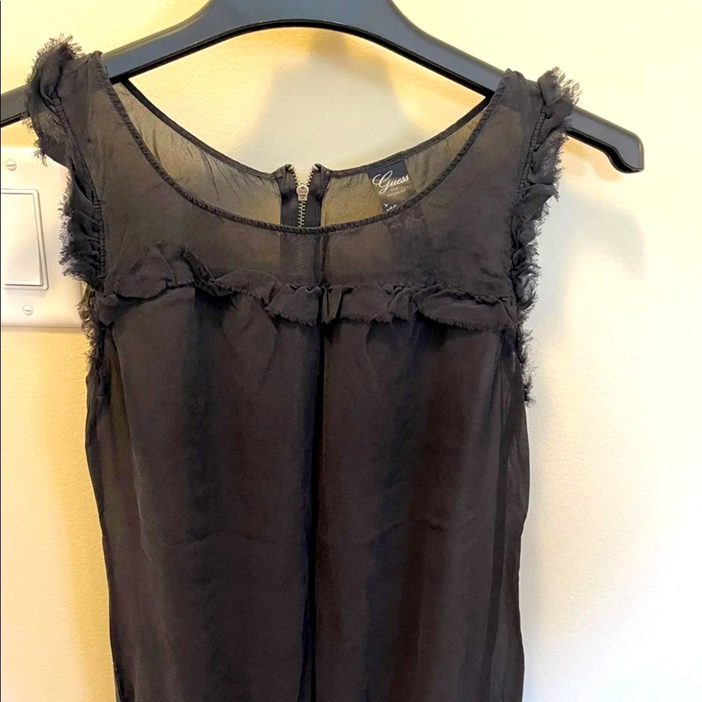 Sheer Black Guess top